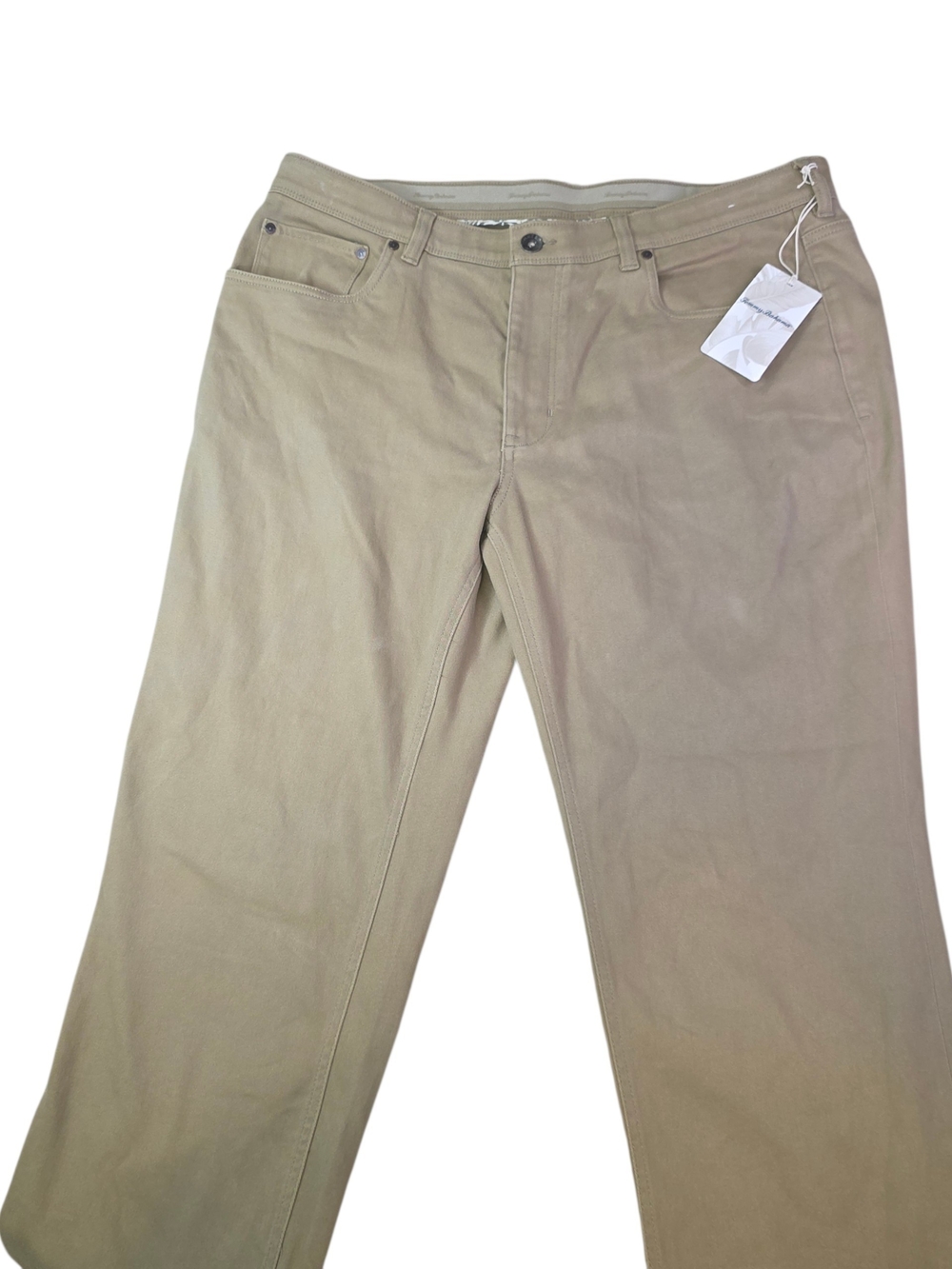 Tommy Bahama Men's 5-Pocket Straight Leg Pants - Khaki/Stone